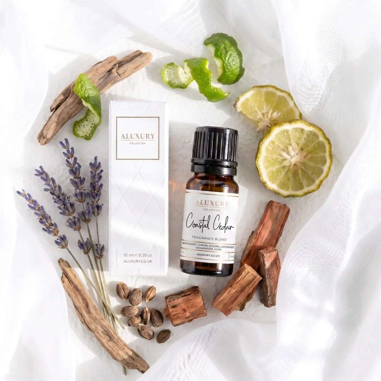 Aluxury Coastal Cedar 10ml diffuser oil bottle