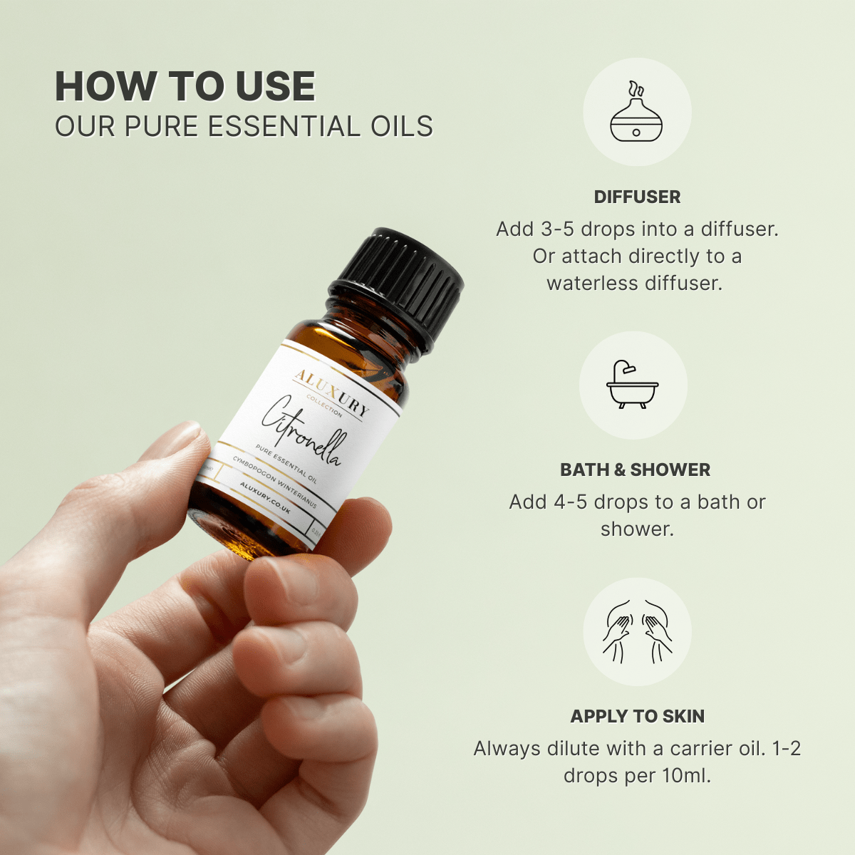 how to use Cintronella essential oil