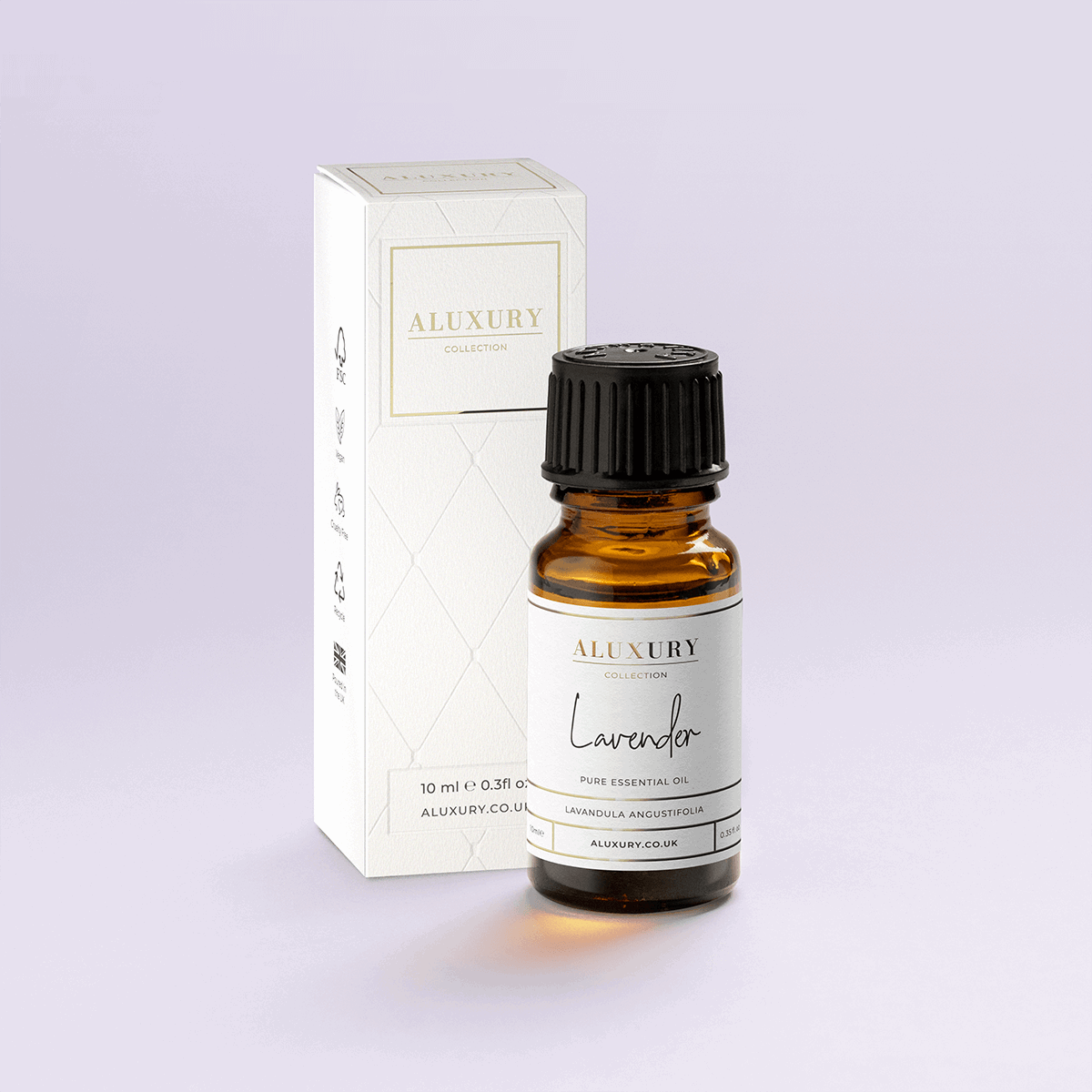 100% Lavender Essential Oil with Box