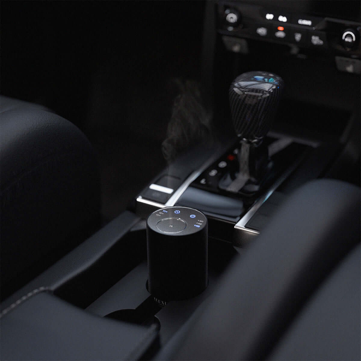 portable diffuser for essential oils in car cup holder