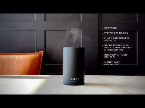 Aluxury Electronic oil diffuser in black 