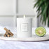 White Nostalgia luxury candle made with essential oils by ALUXURY
