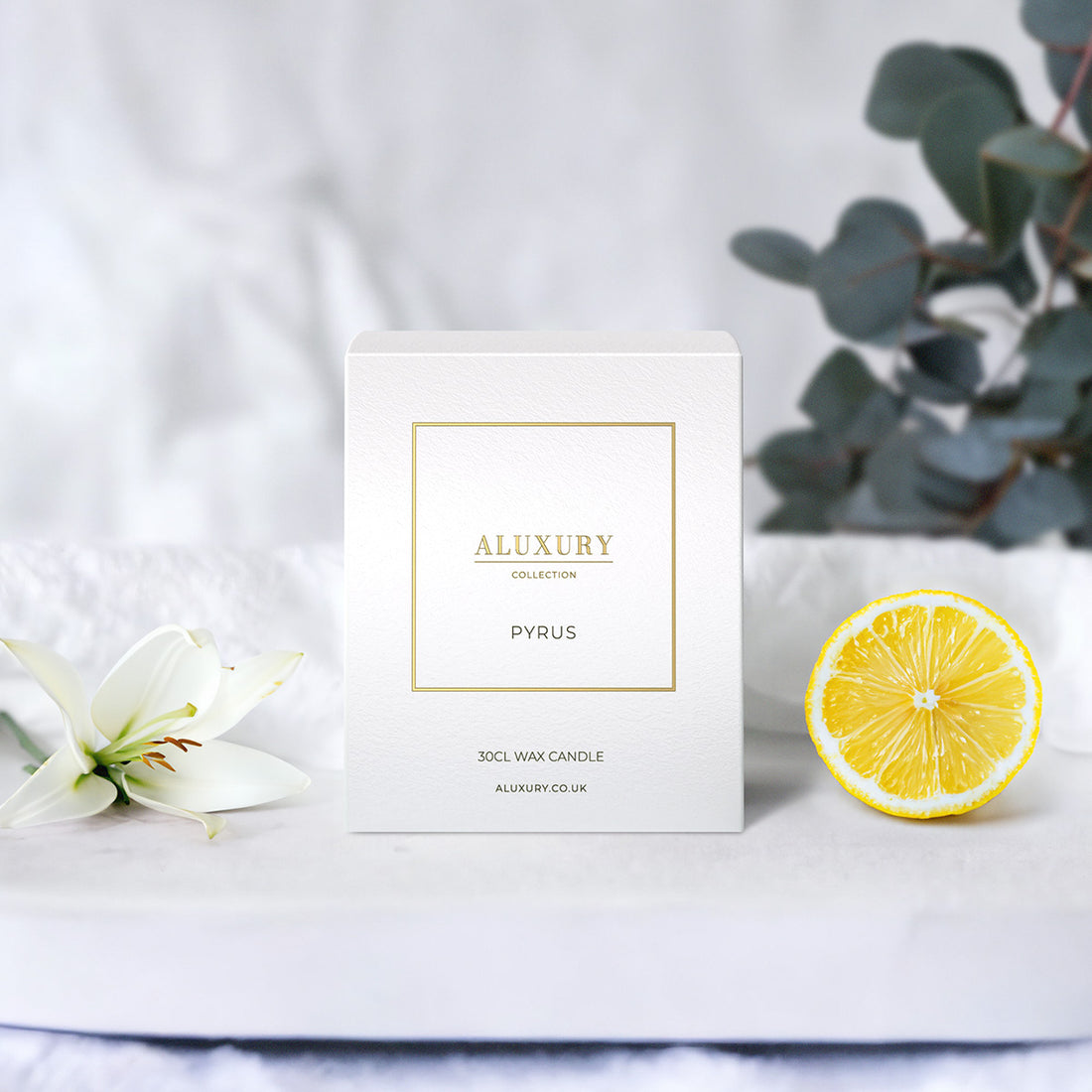Pyrus 30cl candle box by ALUXURY