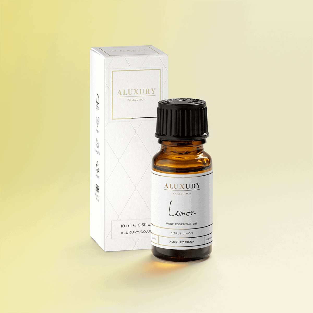 100% Lemon Essential Oil with Box