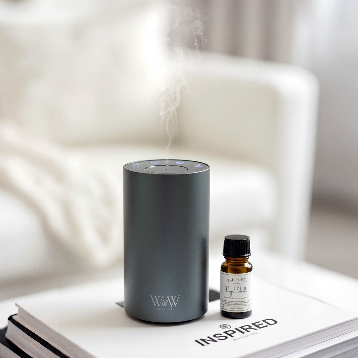 Load video: rechargeable diffuser with essential oils