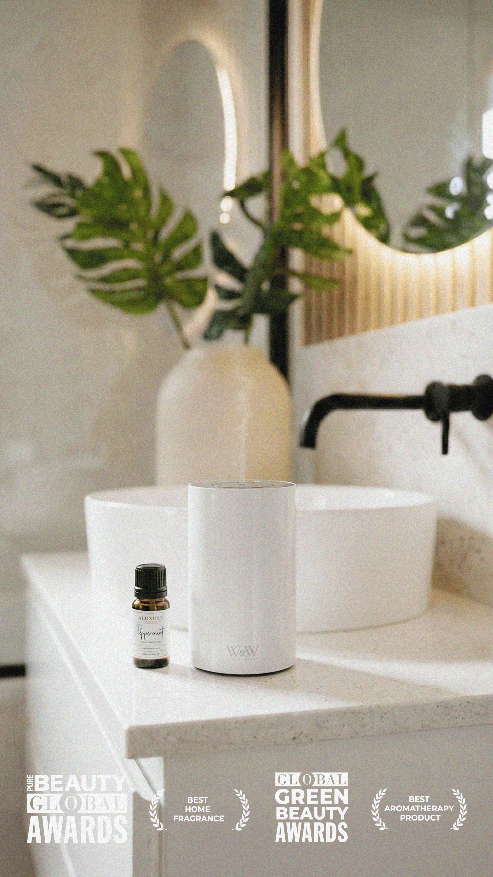 Nebula diffuser and essential oil with Awards won