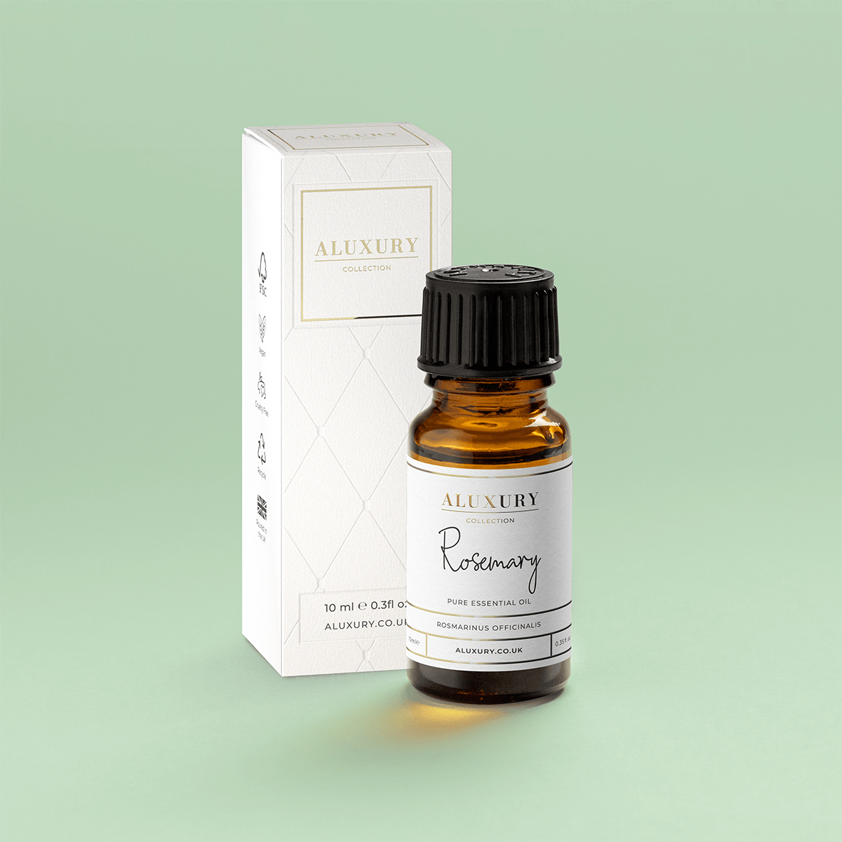 100% Rosemary Essential Oil with Box